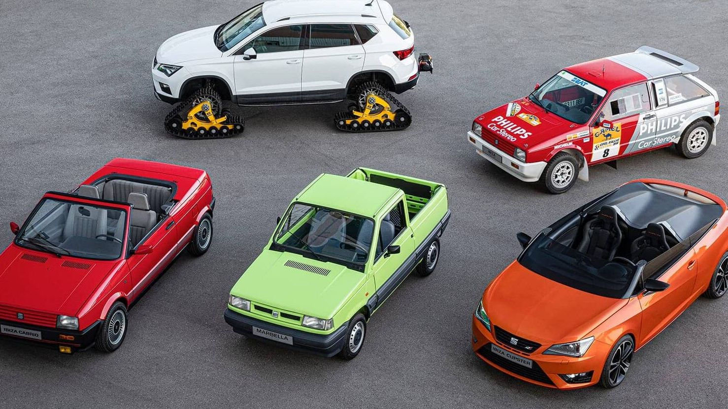 SEAT : 70 years and 16 special cars.