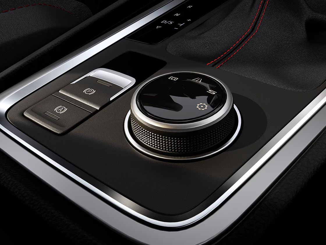 Detailansicht Button für Fahrprofil im SEAT Ateca 