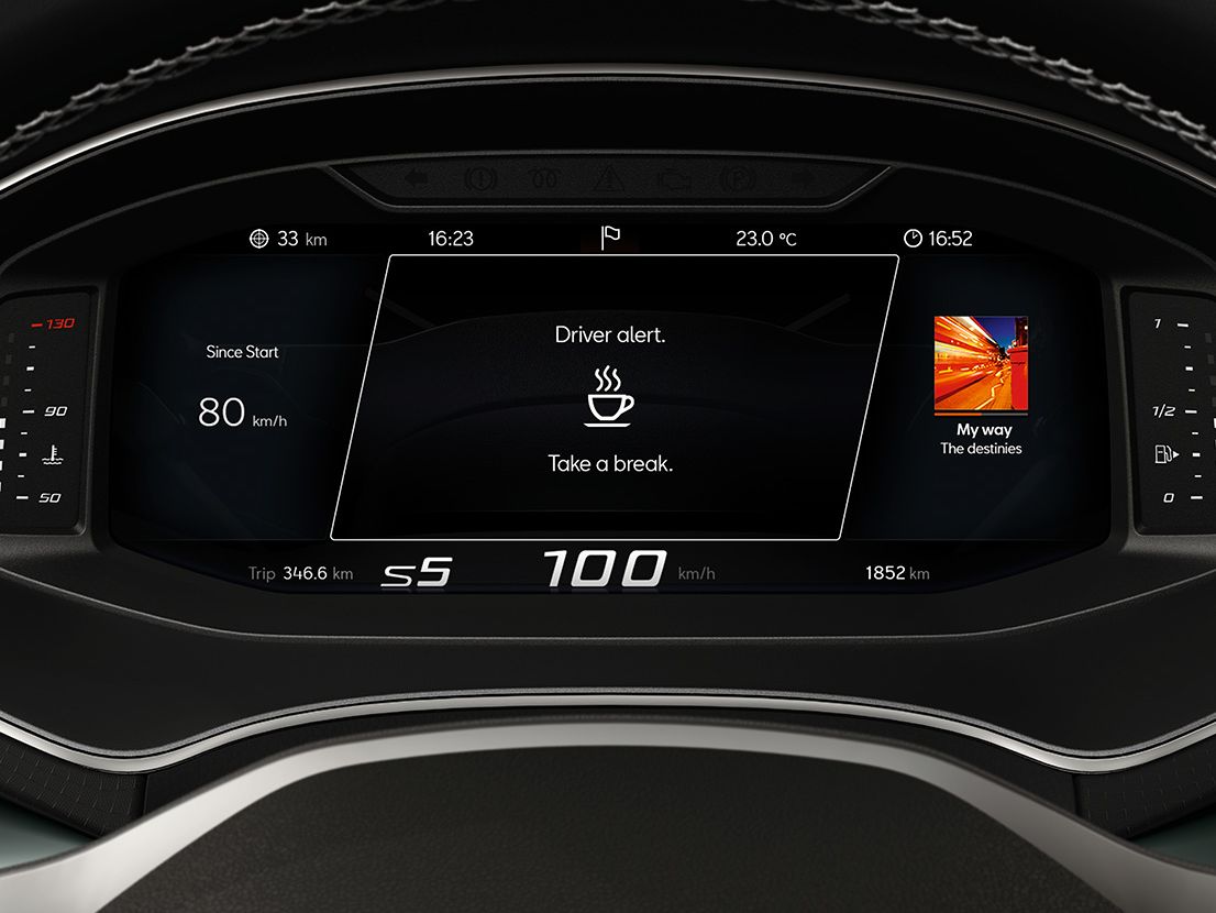 SEAT Arona FR mit Müdigkeitserkennung im digitalen Cockpit