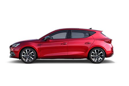 SEAT Leon in rot Seitenansicht