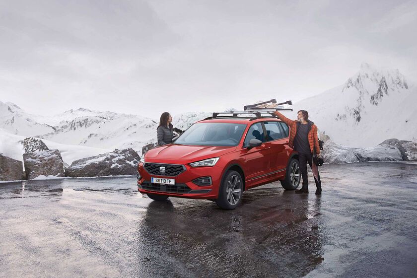 SEAT Leon mit Skiträger