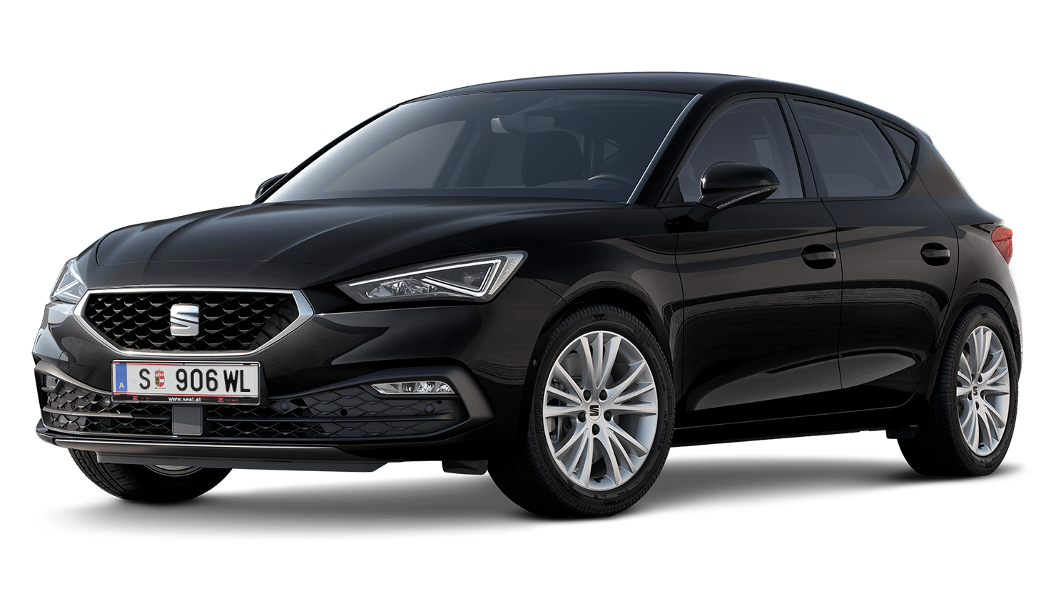 SEAT Leon 5d style trim em preto midnight com jantes em liga leve