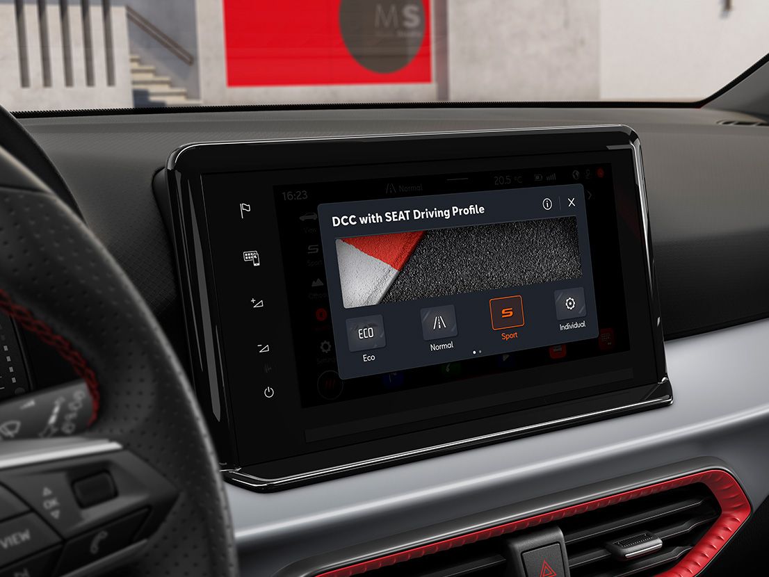 SEAT Ibiza mit Drive-Profile-Anzeige im Armaturenbrett