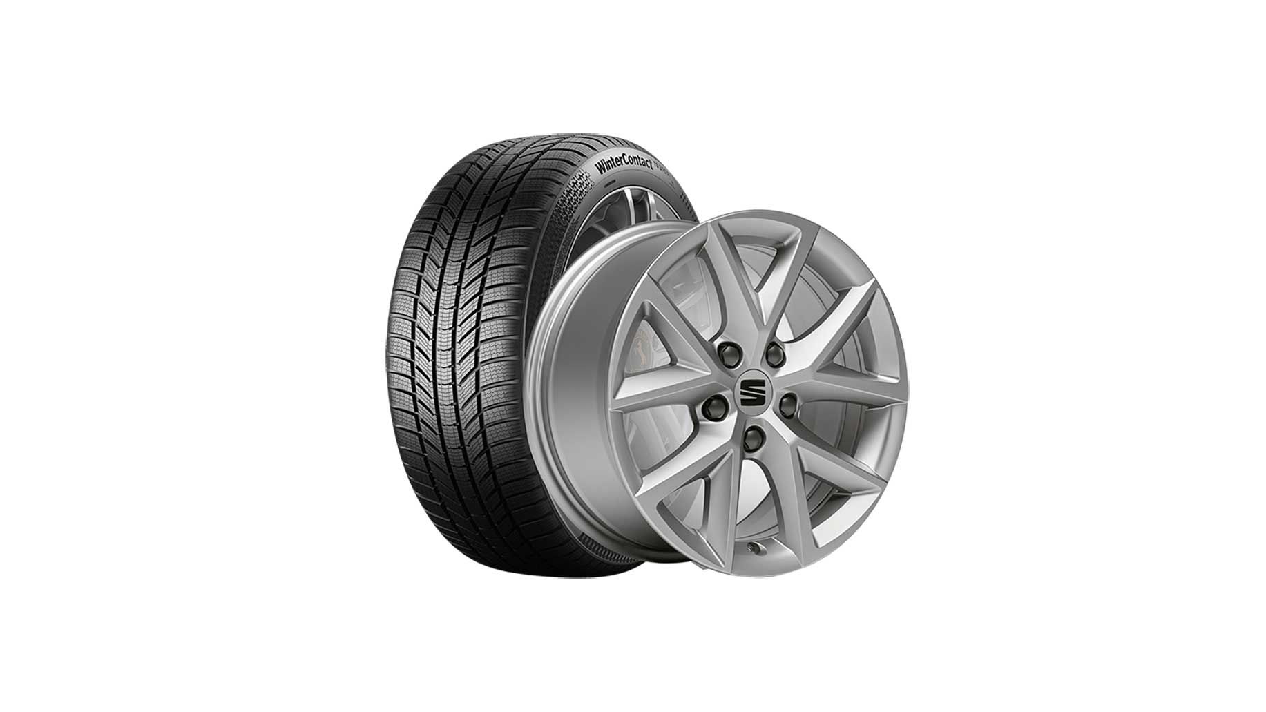 SEAT Winterkompletträder Urban 16 Zoll Silber für den SEAT Leon.
