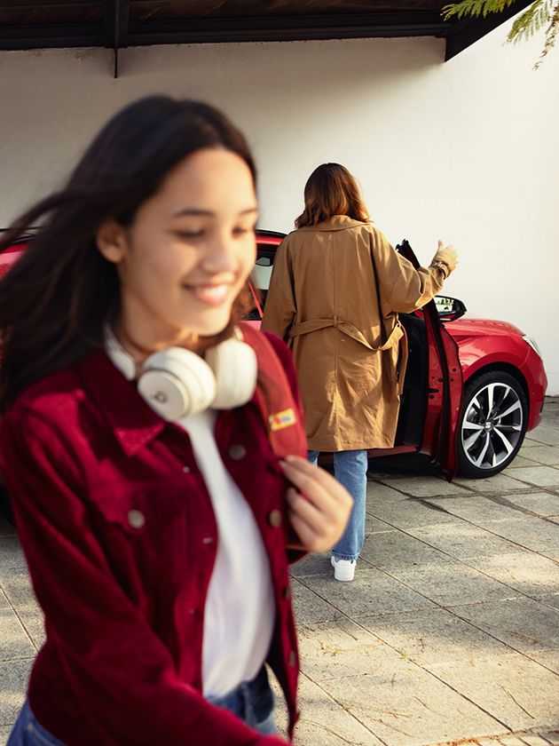 Familie verlässt SEAT Leon Sportstourer