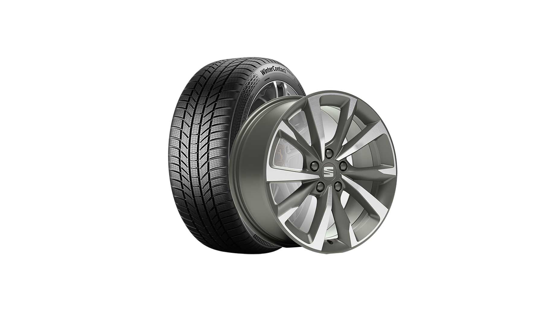 SEAT Winterkompletträder Dynamic 18 Zoll Anthrazit für den SEAT Leon.