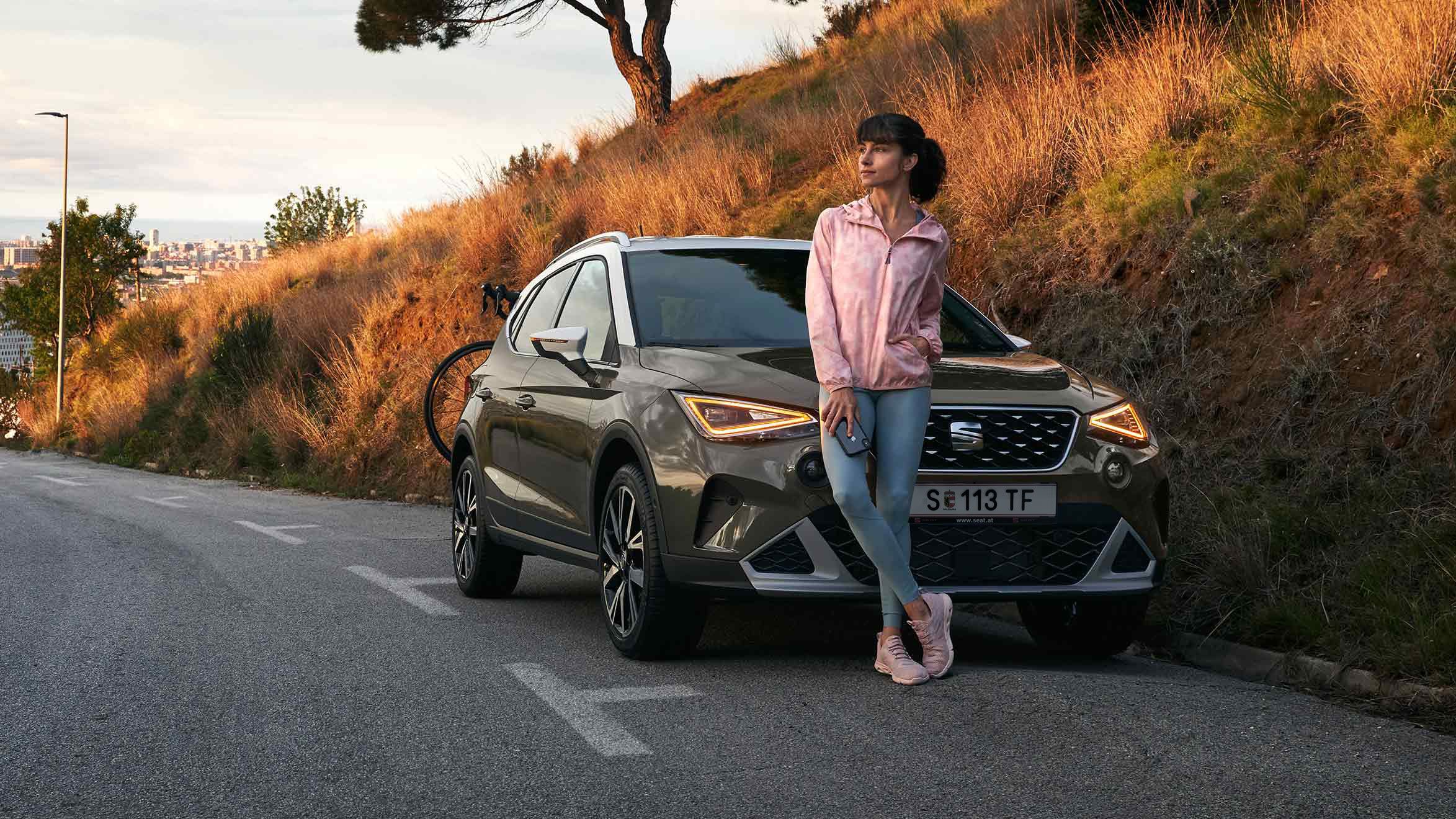 SEAT Arona Frontansicht in grau