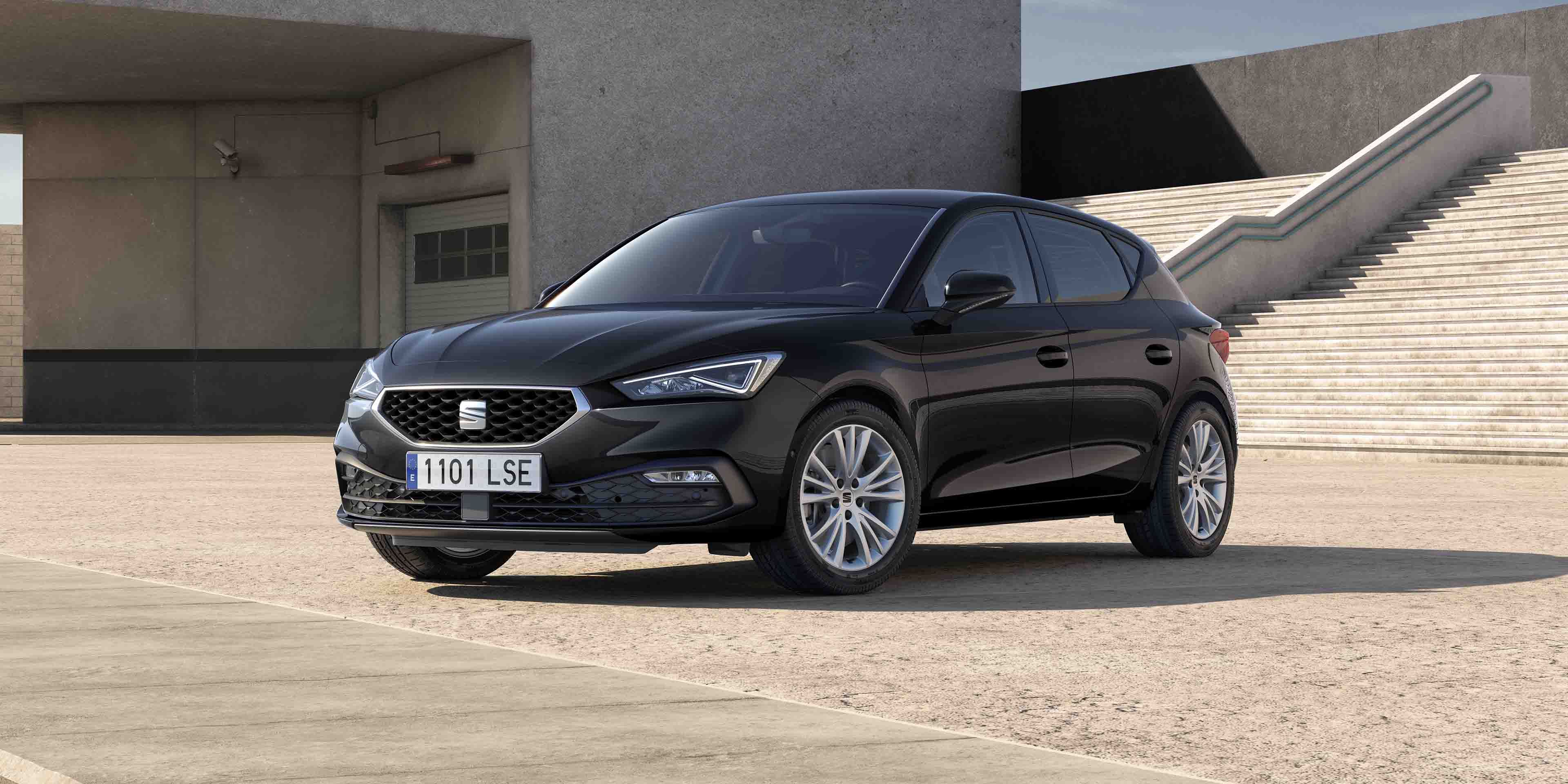 Vista do SEAT Leon em destaque