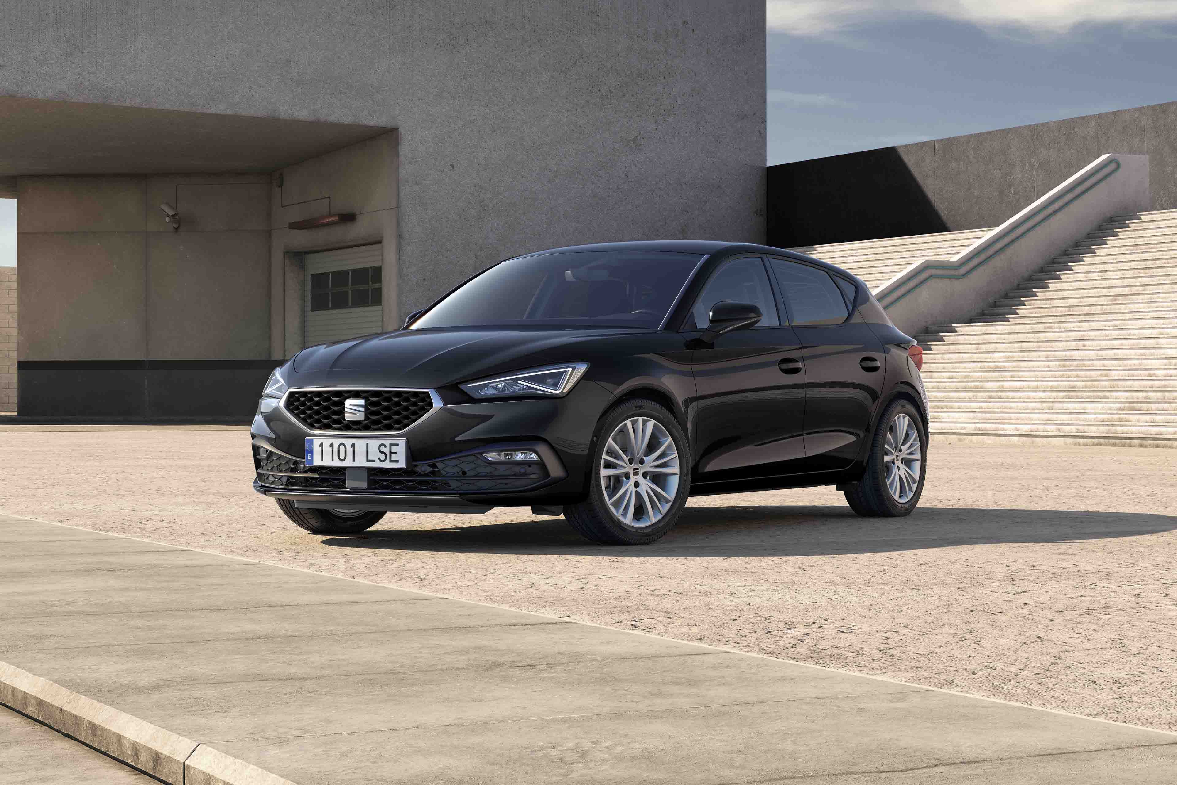 Vista do SEAT Leon em destaque