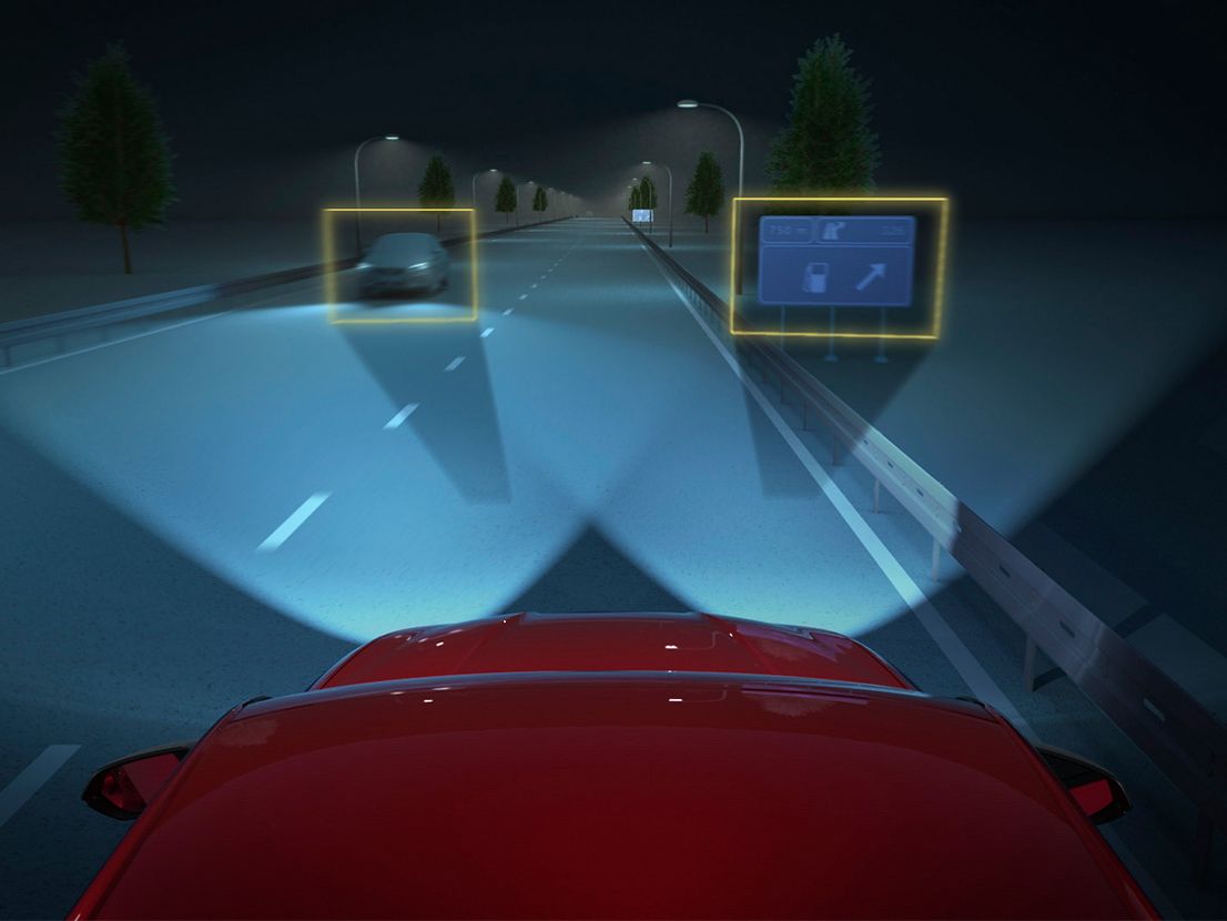 SEAT Leon mit Matrix-LED-Scheinwerfern