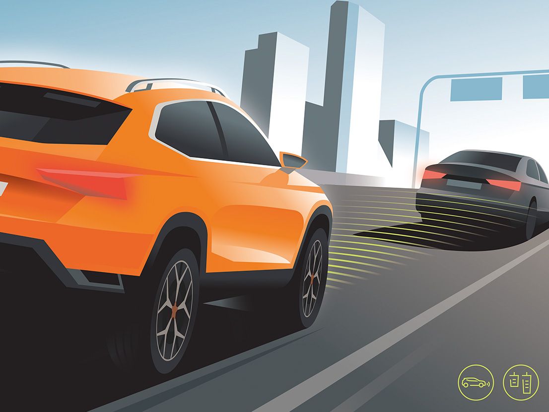 SEAT Arona Style mit Front Assist und vorn angebrachten Sensoren